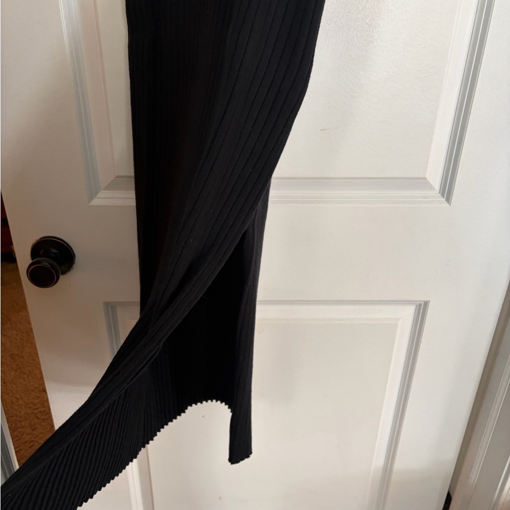 Universal Thread Black Ribbed Midi Dress - Picture 3 of 5